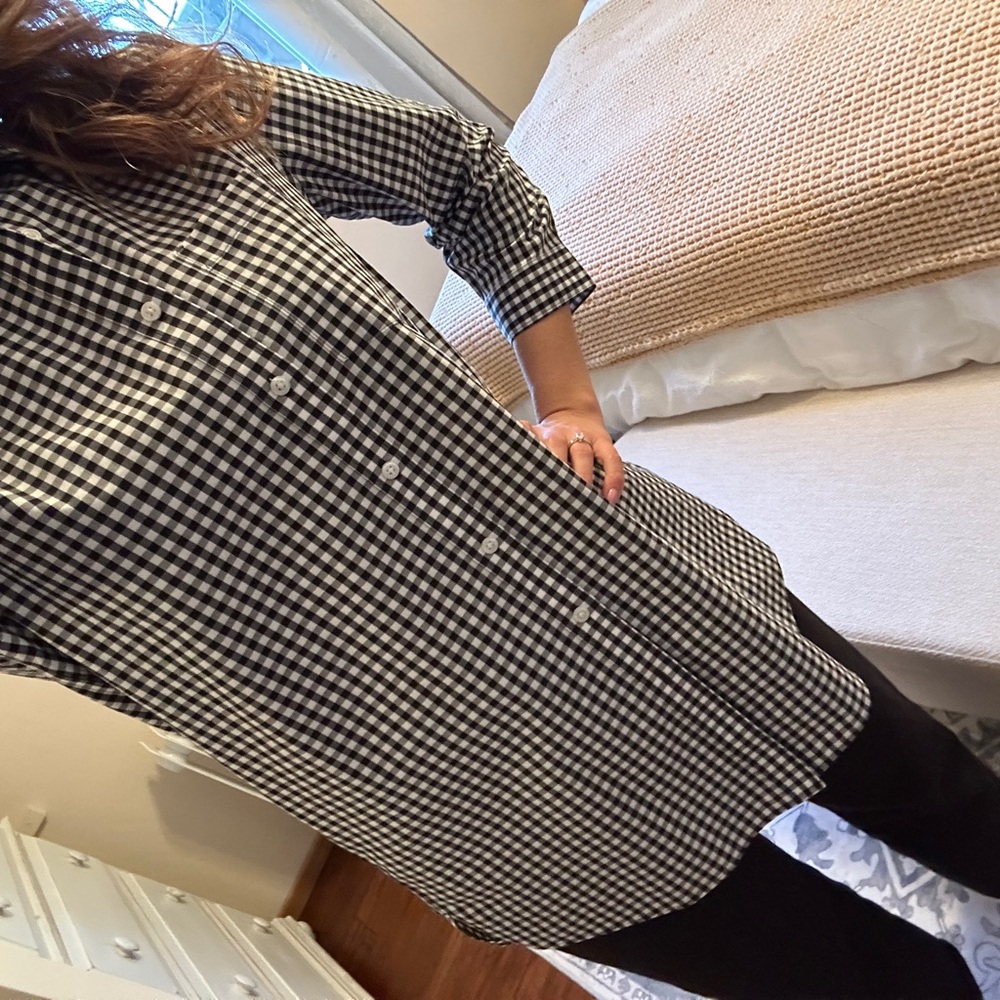 Lands End Gingham Button Down